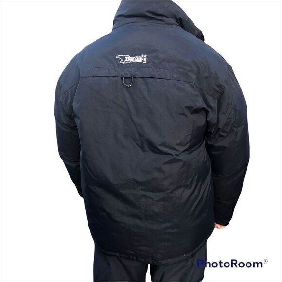 Bears USA Size S Down Puffy Black Jacket! - Picture 8 of 11